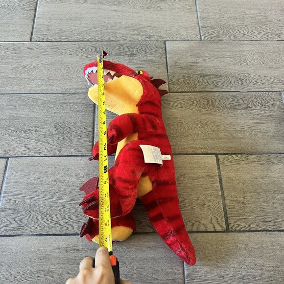 Build A Bear Red Raptor Dinosaur Plush Stuffed Animal 16” - Picture 8 of 8